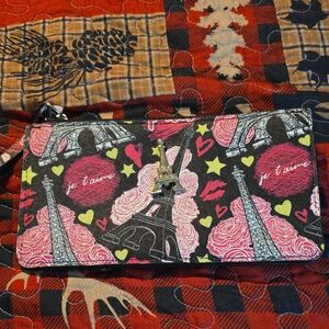 Paris Stylish Multicolor Women's Wallet 8 1/4 X 4 1/4 X 2